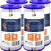 Aquaboon 5 Micron Pleated Sediment Water Filter 10 x 4.5 Cartridge - Whole House Water Filter Replacement - Whole House Water Filters Cartridges Compatible with Well Filters...