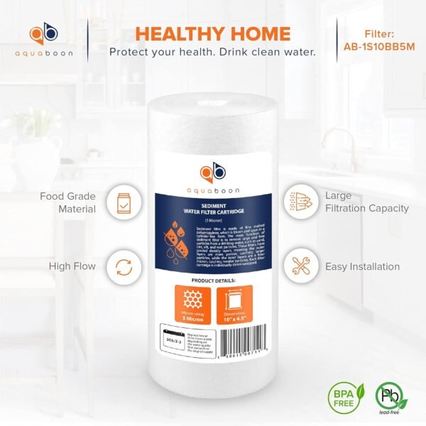 Aquaboon Whole House Water Filter Replacement Review Best 5 Micron Sediment Cartridge