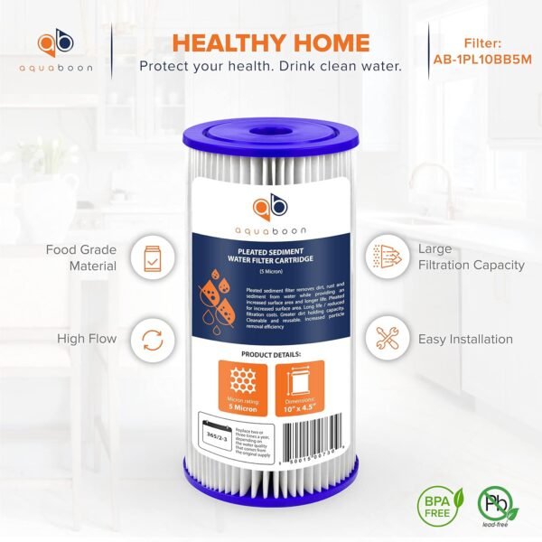 Aquaboon Whole House Water Filter Replacement Review High Performance Sediment Cartridge