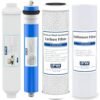 IPW Industries Universal 4-Stage Under Sink Reverse Osmosis Replacement Filter Kit | Replace Every 6-12 Months for Pure, Refreshing Water