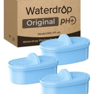 [Original] Waterdrop WD-PF-AL Replacement Alkaline Filters for All Waterdrop Pitcher Filtration System, Improved Coffee Taste, Last Up to 100 Gallons (Pack of 3)