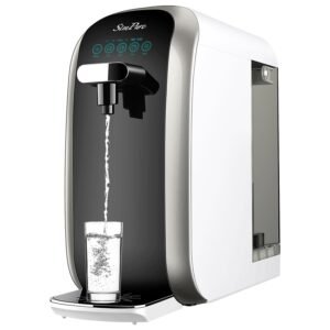 SimPure Y7P-BW UV Countertop Reverse Osmosis Water Filter, NSF/ANSI 58 Certified, 5 Stage RO Water Filtration System, Water Purifier for Home, 4: 1 Pure to Drain, BPA Free (No...