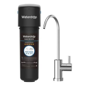 Waterdrop 10UB Under Sink Water Filter, Reduces PFAS, PFOA/PFOS, Lead, Chlorine, Bad Taste, NSF/ANSI 42 Certified, 8K Gallons, Easy Installation