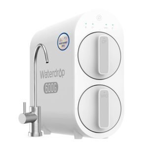 Waterdrop G2P600 Reverse Osmosis System, 600 GPD Tankless RO Water Filter System, Under Sink RO System, 7 Stage Filtration, 2:1 Pure to Drain, Reduce TDS, FCC Listed, USA Tech