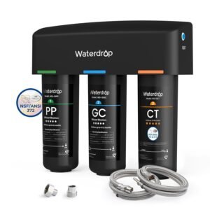 Waterdrop TSA 8 Layer Under Sink Water Filter System, Under Sink Water Filtration System, Reduces PFAS, PFOA/PFOS, Fluoride, Chlorine, Bad Taste & Odor, NSF/ANSI 42 Certified...
